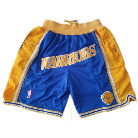 NBA Golden State Warriors Uomo Pantaloncini Tascabili Blu Swingman